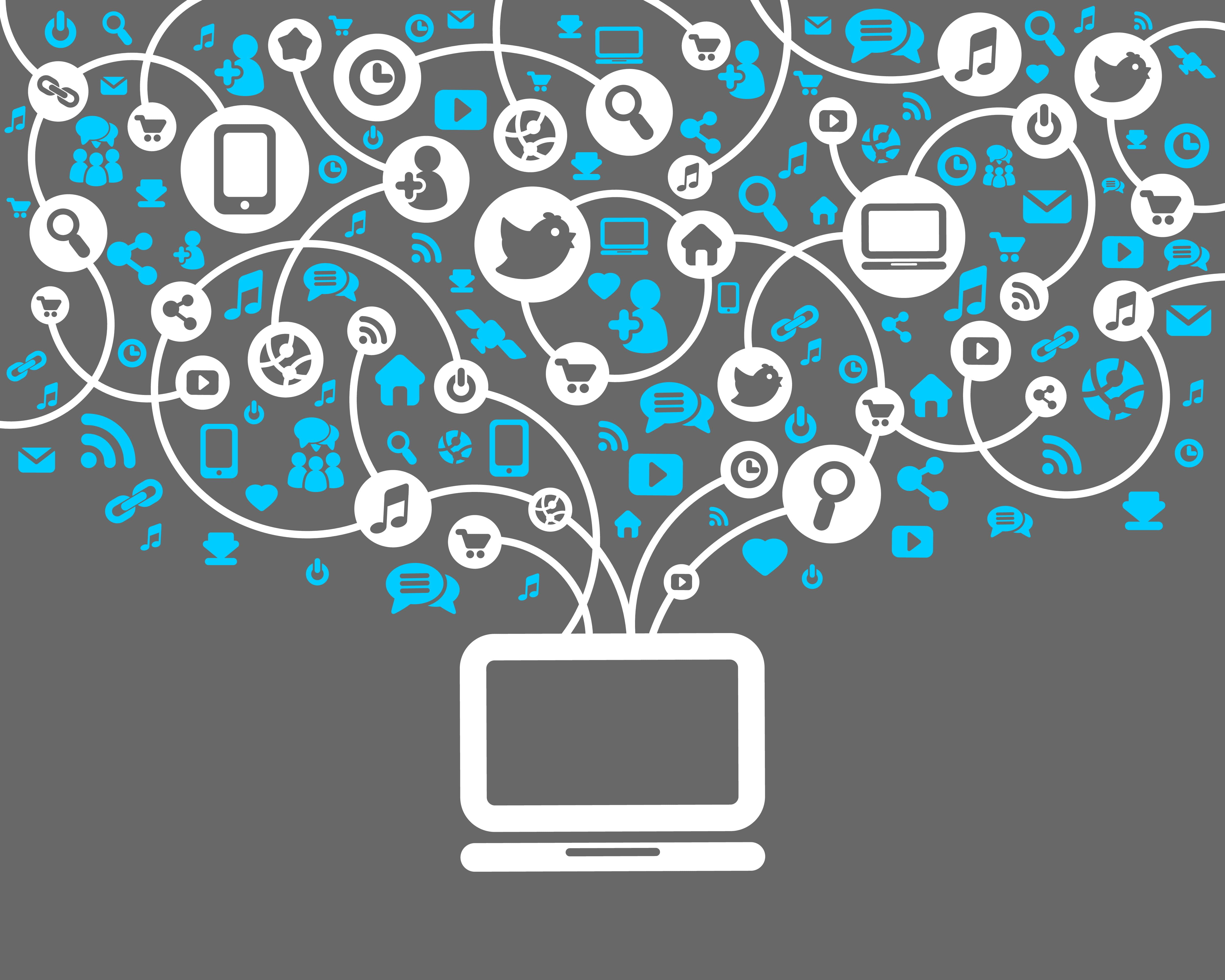 Increase traffic to your website social media icons