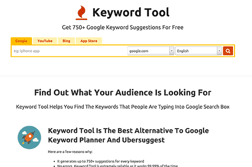 KeywordTool.io KeywordTool.io