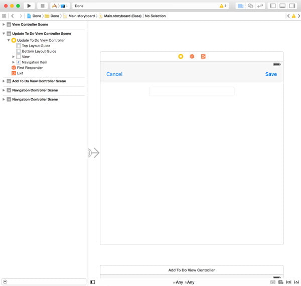 Updating the Storyboard