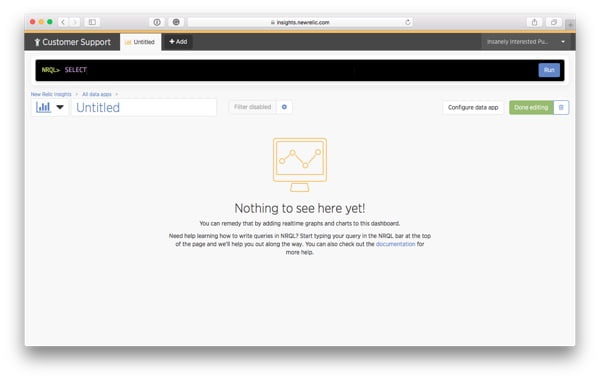 Your new Data App is still empty