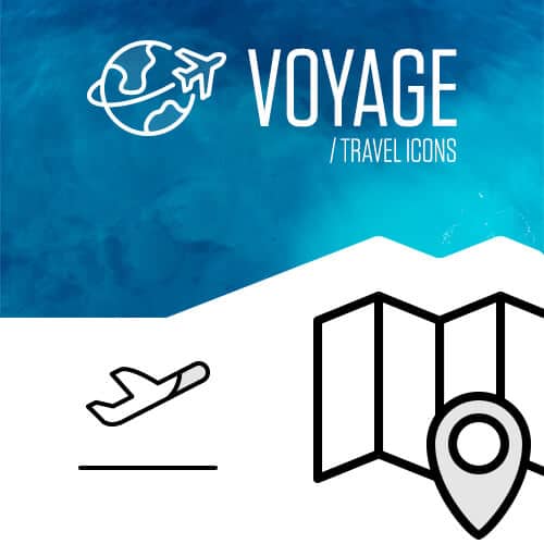 Freebie: Voyage Icon Set (40 Icons, AI, EPS, SVG, PNG)