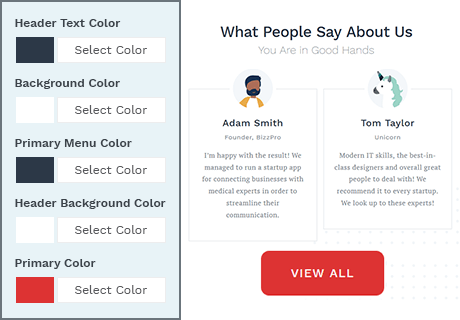 Deeply Customizable Default Colors